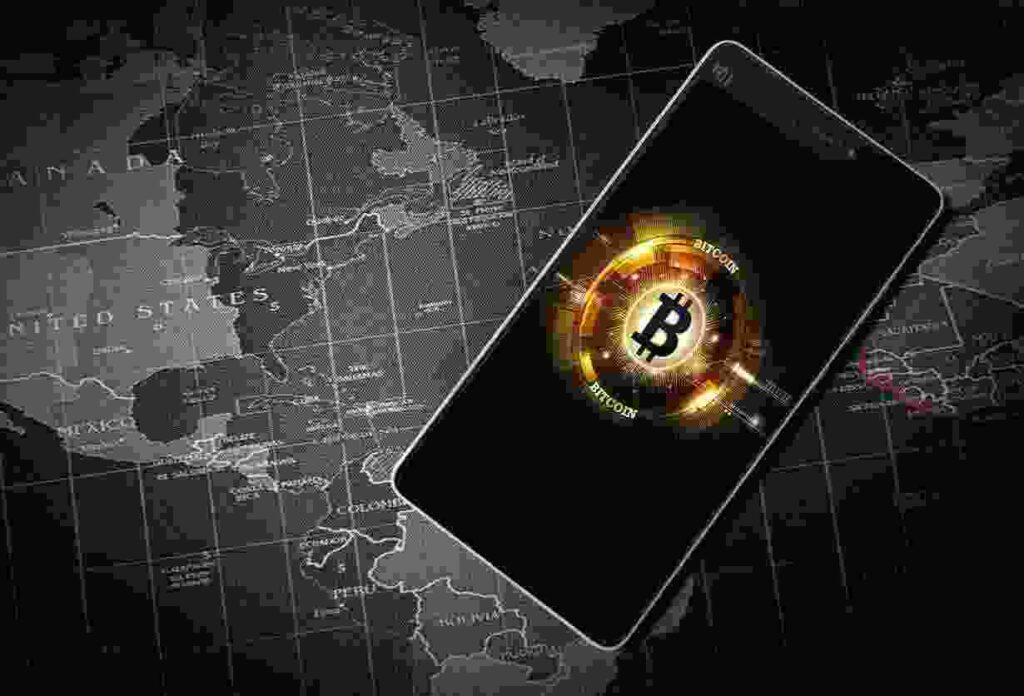 Illustration showing a blockchain developer testing Flash BTC and USDT transactions on a laptop screen.